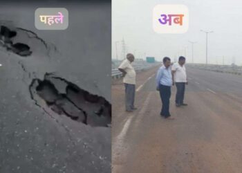 दिल्ली-देहरादून एक्सप्रेसवे पर ठीक किए गए गड्ढे, फिर से शुरू हुआ यातायात; अधिकारियों के खिलाफ एक्शन