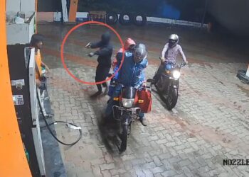 बंदूक की नोक पर पेट्रोल पंप पर लूट, नकदी लेकर भागे बाइक सवार बदमाश, CCTV फुटेज आया सामने
