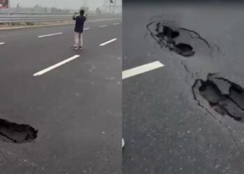 2 महीने में ही खराब हो गया दिल्ली–देहरादून एक्सप्रेसवे, सड़क पर हुए बड़े-बड़े गड्ढे, वीडियो वायरल