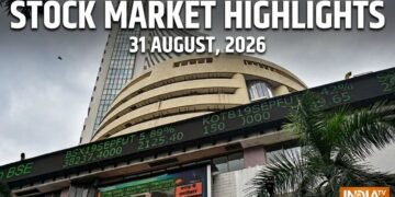 31 August, 2026 Stock Market Highlights: बड़ी गिरावट के साथ बंद हुआ शेयर बाजार- अडाणी पोर्ट्स, आईटीसी में भारी नुकसान