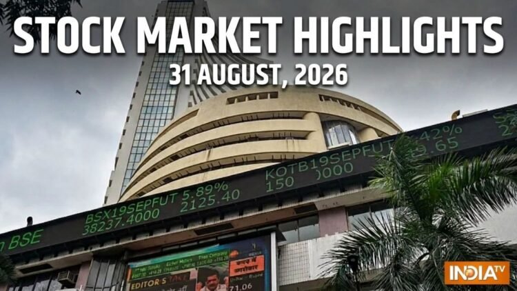 31 August, 2026 Stock Market Highlights: बड़ी गिरावट के साथ बंद हुआ शेयर बाजार- अडाणी पोर्ट्स, आईटीसी में भारी नुकसान