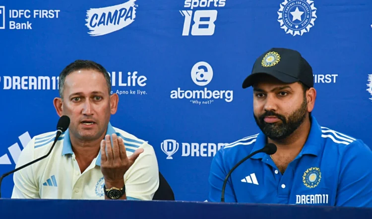 uproar within bcci over rohit sharma future chief selector ajit agarkar position in jeopardy