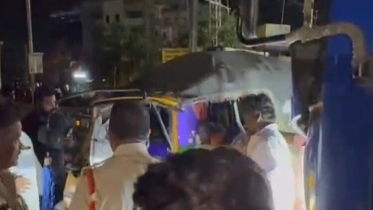 आंध्र प्रदेश में ऑटो रिक्शा में घुसी बस, 7 लोगों की मौत, 2 की हालत गंभीर