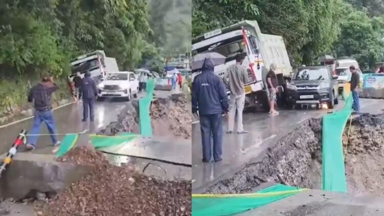 वीकेंड पर उत्तराखंड जाने वाले लोग सावधान! देहरादून-मसूरी रोड पर हुआ भारी भूस्खलन, सामने आया वीडियो