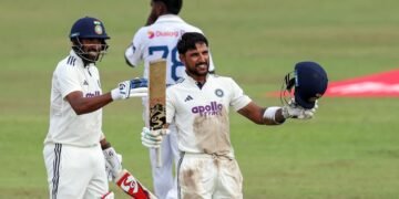 sl vs ind 2nd test dhruv jurel hits century team india crosses 500 run mark sl in deep trouble