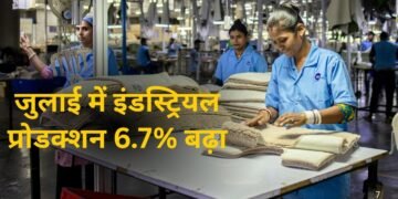 भारत की इंडस्ट्री ने पकड़ी रफ्तार! जुलाई में औद्योगिक उत्पादन 6.7% बढ़ा, मैन्युफैक्चरिंग में 7.3% की जोरदार ग्रोथ