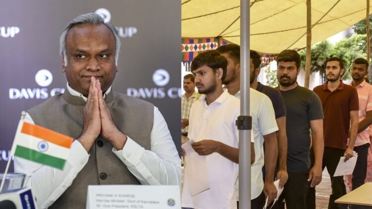 कर्नाटक में वेटनरी ऑफिसर और सिविल पुलिस भर्ती परीक्षा में गड़बड़ी का आरोप, प्रियंक खरगे बोले- ’25 दिन भूख हड़ताल करो, फिर इस्तीफा दूंगा’