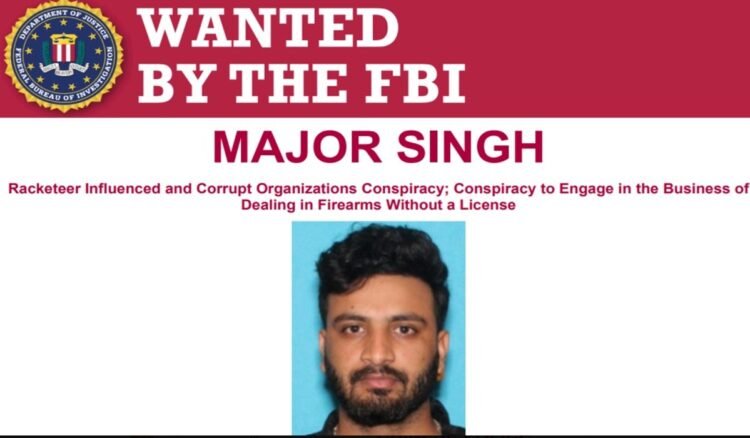 FBI ने पंजाब के गैंगस्टर मेजर सिंह को वांटेड घोषित किया, जग्गू भगवानपुरिया गैंग से कनेक्शन