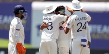 ind vs sl test india secures massive victory over sri lanka in galle manav suthar 6 wicket haul