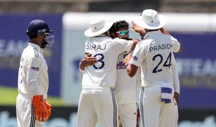 ind vs sl test india secures massive victory over sri lanka in galle manav suthar 6 wicket haul