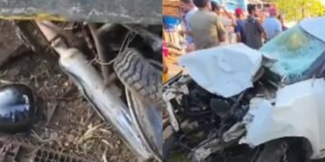 शादी समारोह से लौट रहे थे तभी हुआ हादसा, 3 साल के बेटे सहित दंपति की मौत