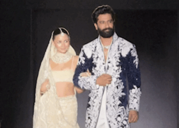 आलिया भट्ट-विक्की कौशल ने साथ में किया रैंप वॉक:मनीष मल्होत्रा के शो में बने शोस्टॉपर, देखें तस्वीरें