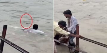 गंगा में बह रहा था 70 साल का बुजुर्ग, हर की पैड़ी पर फिर जो हुआ उसे कैमरे ने कर लिया कैद; VIDEO वायरल