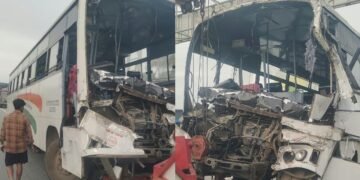 मैसूरु-बेंगलुरु एक्सप्रेसवे पर हादसा, यात्रियों से भरी बस ने ट्रक को पीछे से मारी टक्कर; 9 लोग घायल