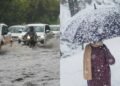 बारिश ने मचाई तबाही! 14 राज्यों में अलर्ट, UP-बिहार से छत्तीसगढ़ तक बाढ़ का खतरा, पहाड़ों पर बर्फबारी