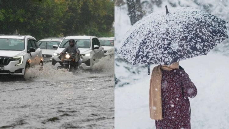 बारिश ने मचाई तबाही! 14 राज्यों में अलर्ट, UP-बिहार से छत्तीसगढ़ तक बाढ़ का खतरा, पहाड़ों पर बर्फबारी