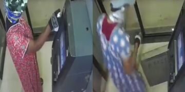 एंबुलेंस से आए लुटेरे, पहनी औरतों की नाइटी और चेहरे पर लगाया मास्क, कटर से काटकर ATM का कैश ले उड़े बदमाश-VIDEO