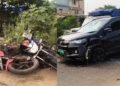 सिर पर भूत सवार! कार से लोगों को कुचलने की कोशिश, CCTV में कैद हुई खौफनाक घटना