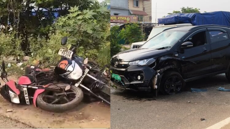 सिर पर भूत सवार! कार से लोगों को कुचलने की कोशिश, CCTV में कैद हुई खौफनाक घटना