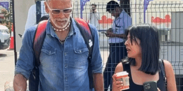 जयपुर एयरपोर्ट पर साथ दिखे एक्ट्रेस पलक तिवारी-एक्टर इब्राहिम:एक गाड़ी में रणथंभौर के लिए हुए रवाना; फैन से मिलिंद सोमन बोले- 20 पुशअप करो