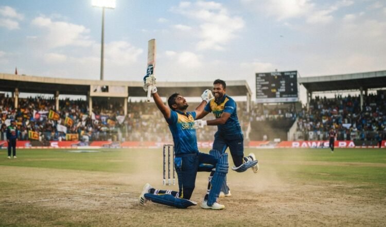 second highest successful odi run chase as sri lanka defeat england