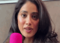 जाह्नवी कपूर ने 360 डिग्री जीभ मोड़ने को बताया टैलेंट:पेरिस फैशन वीक में दिया बयान; सोशल मीडिया पर ट्रोल हुईं