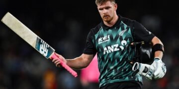 new zealand batter glenn phillips matches martin guptill record of 10 potm