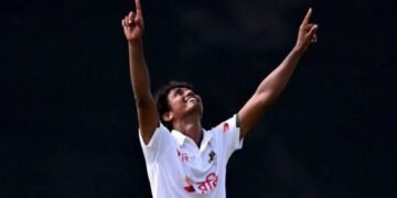 Hasan Mahmud की Hat-trick से अफगानिस्तान पस्त, Bangladesh ने बनाई 329 रन की मजबूत बढ़त