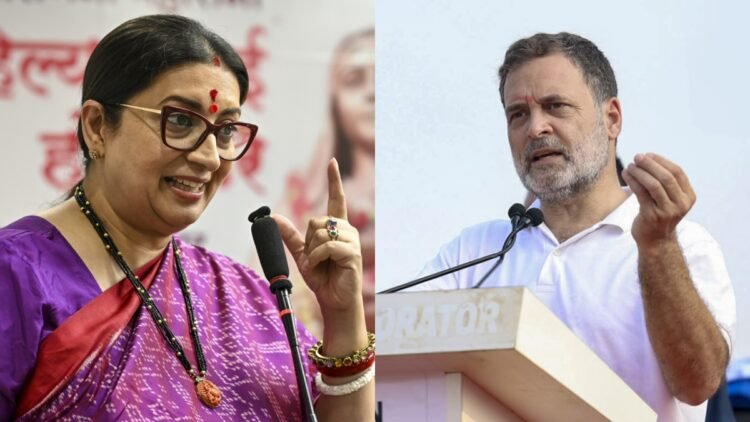 स्मृति ईरानी का राहुल गांधी पर महिलाओं के प्रति व्यवहार को लेकर तीखा हमला, बोलीं- “ओछी बातें करते हैं”