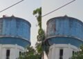 मेडिकल कॉलेज में पानी की टंकी पर चढ़ गया युवक, रेस्क्यू पूरा होने से पहले ही नीचे कूद गया