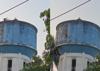 मेडिकल कॉलेज में पानी की टंकी पर चढ़ गया युवक, रेस्क्यू पूरा होने से पहले ही नीचे कूद गया
