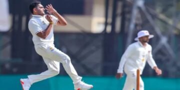 Ranji Trophy में Tushar Deshpande ने ली हैट्रिक, Mumbai को मिली 351 रन की बढ़त