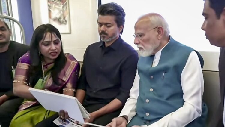 चेन्नई को PM मोदी का तोहफा, मेट्रो में किया सफर, CM विजय बने ‘हमसफर’