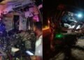 कर्नाटक में बस और ट्रक के बीच आमने-सामने की टक्कर, 4 लोगों की मौत, 14 घायल